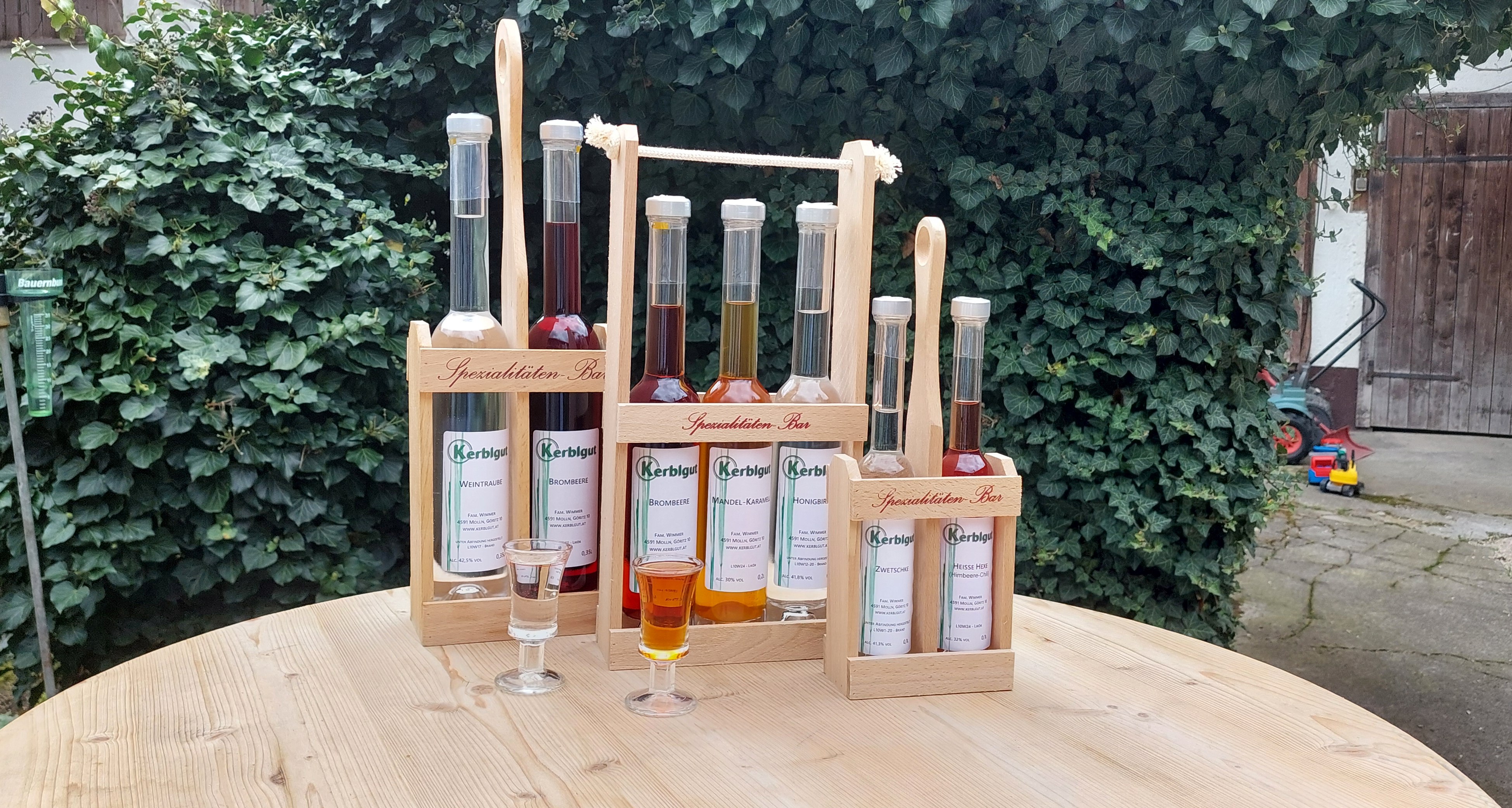 Schnaps-Sets vom Kerblgut